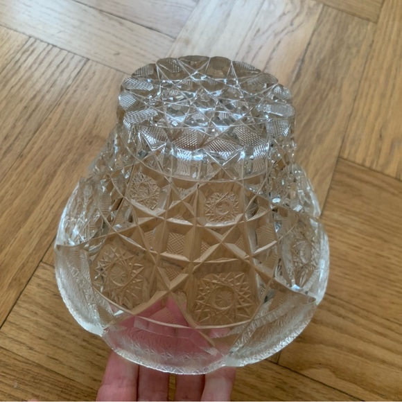 Vintage Bohemian Crystal Bowl - 7 inches - Picture 5 of 13